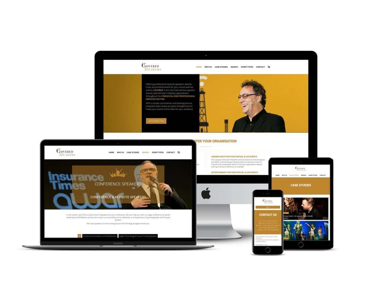 Entertainment agent website design Hertfordshire eha web design