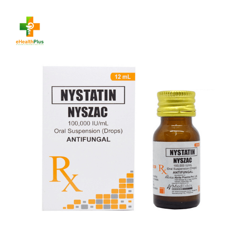 Nyszac (Nystatin) 100,000 Iu/Ml Oral Drops 12Ml | Ehealthplus