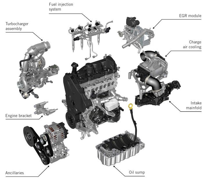 MDB TDI Cylinder Head Valve Layout | EHFCV