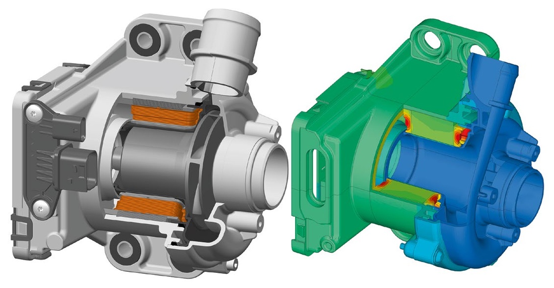 Electric main coolant pump for the 48V onboard power supply EHFCV