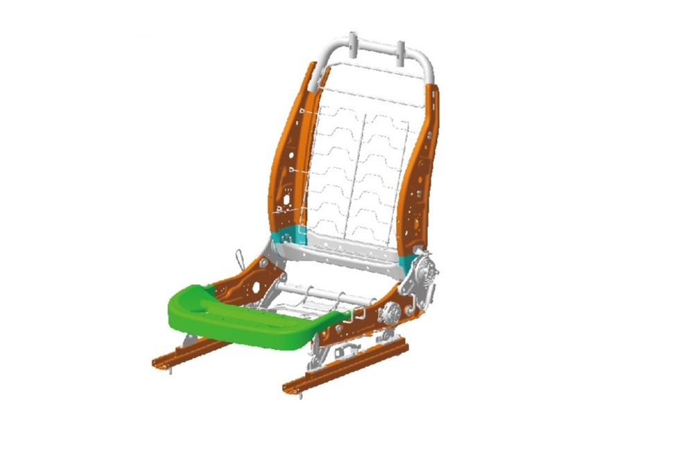 Baosteel Lightweight Front Seat Frame EHFCV