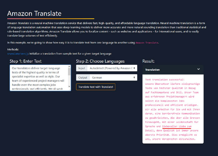 Amazon Translate Test Funktionen, Sprachen, Kosten EHLION