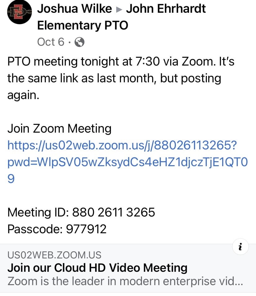 John Ehrhardt Elementary School PTO