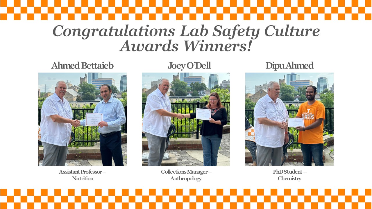 Lab Safety Culture Awards Environmental Health & Safety
