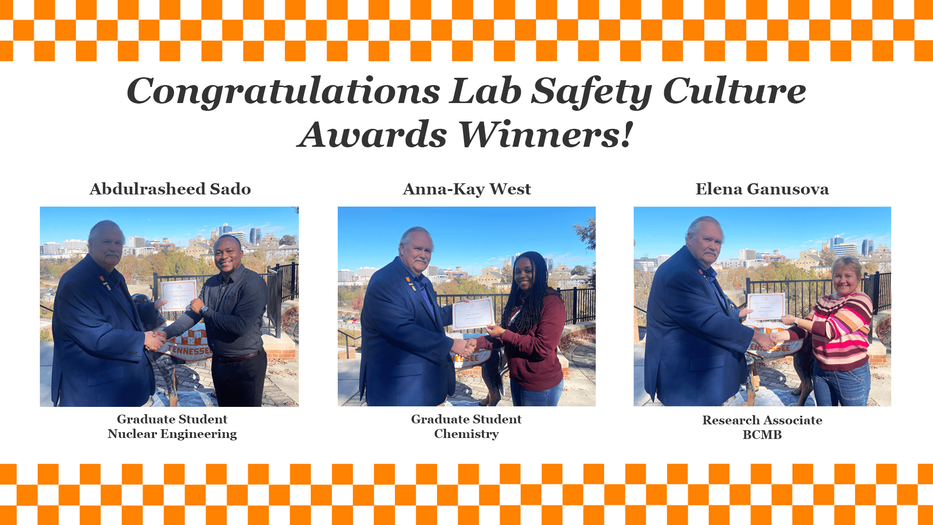 Lab Safety Culture Awards Environmental Health & Safety