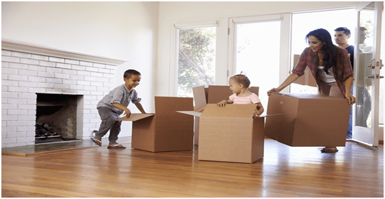 How to move home with kids