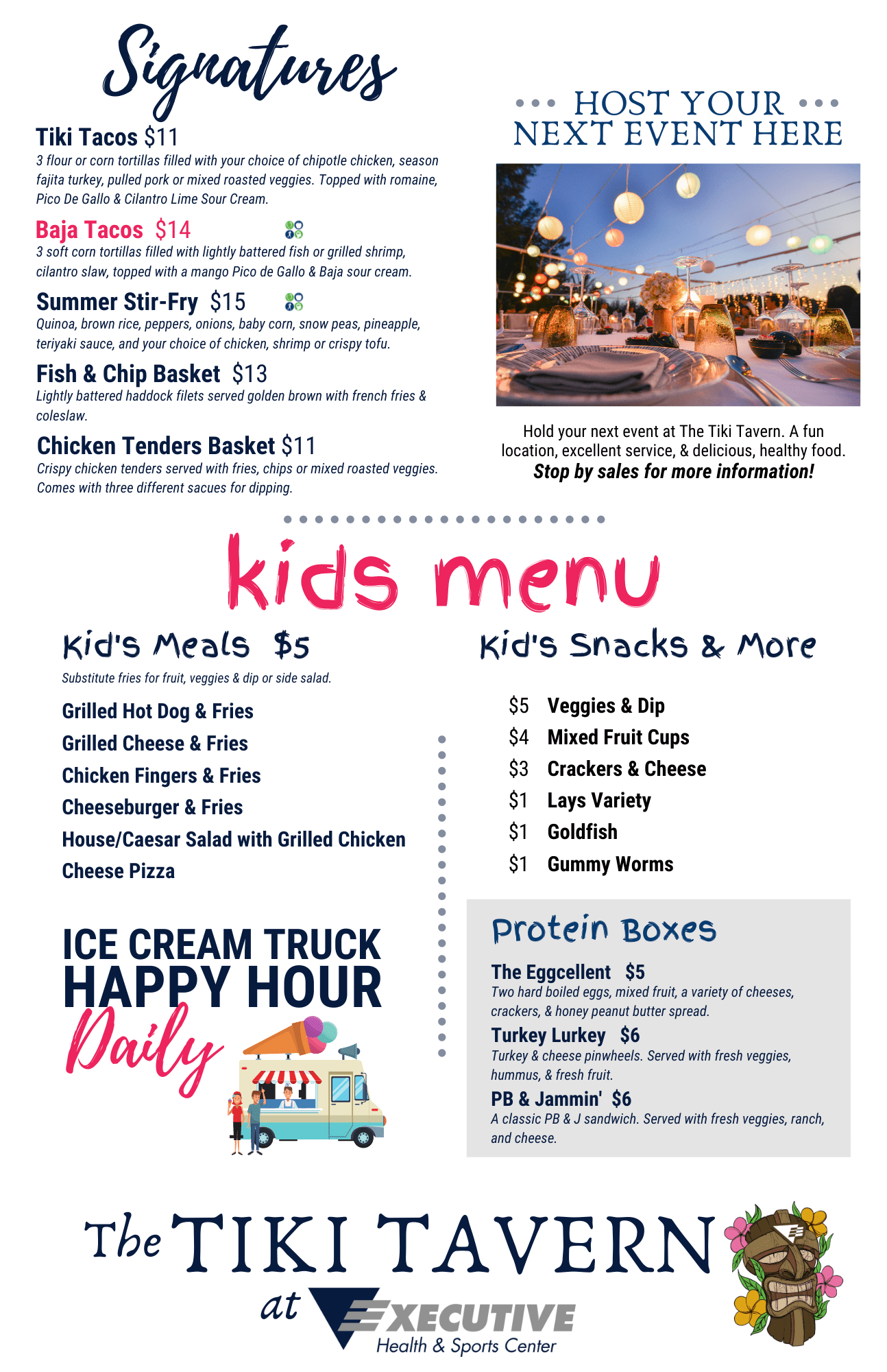 The Tiki Bar at The Executive Health & Sports Center