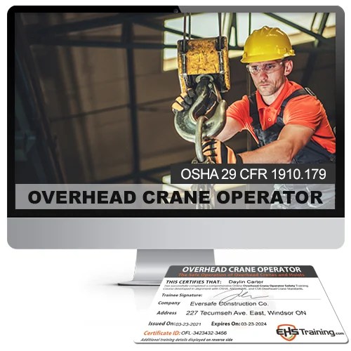 OSHA Overhead Crane Operator Certification and Training