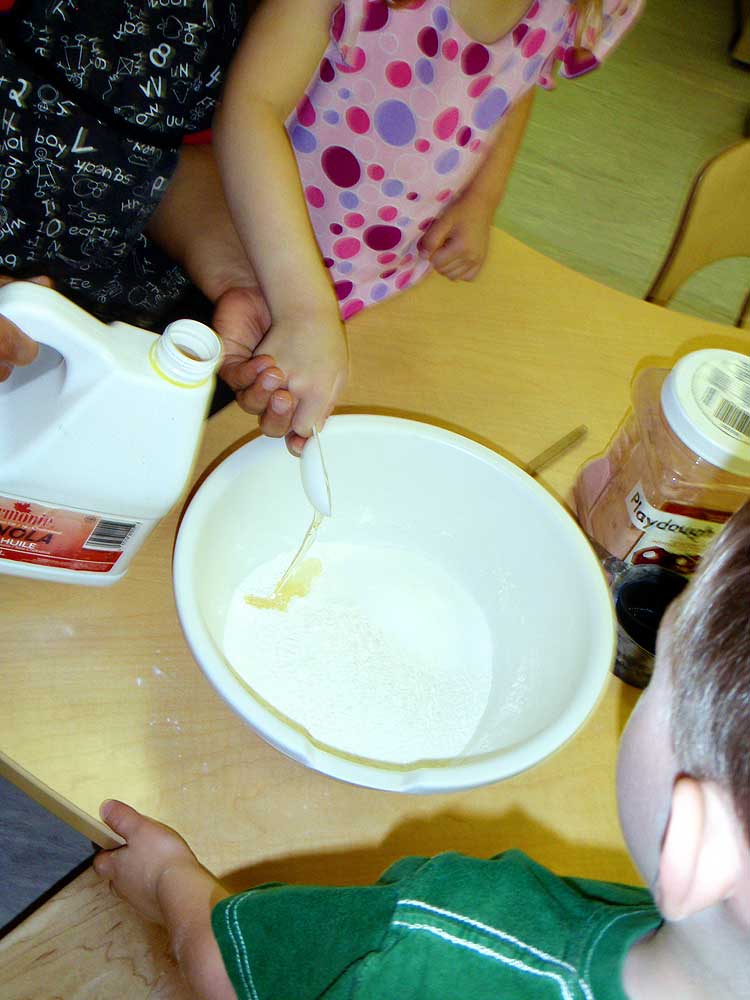 Edmonton Hospital Workers Child Care Society measuringdough