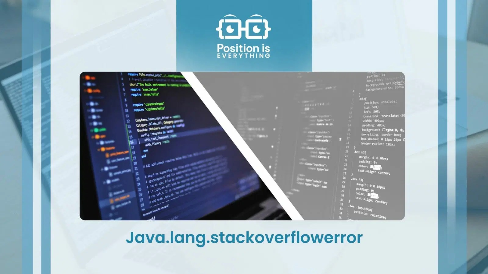 Java.lang.stackoverflowerror Solutions for Your Java Code Position
