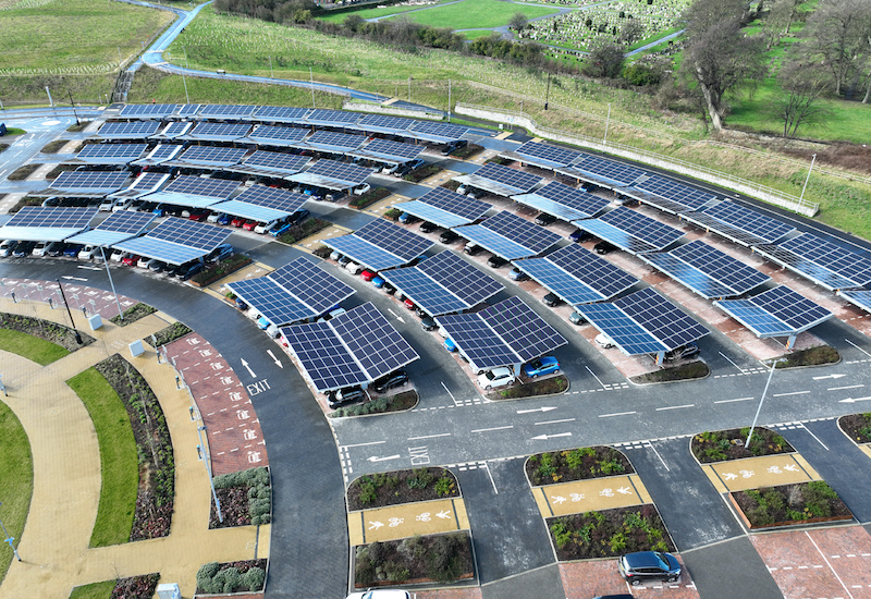 UK's first solar powered allelectric park and ride EIBI