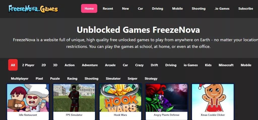 Unblocked Games Freezenova Everything You Need To Know About