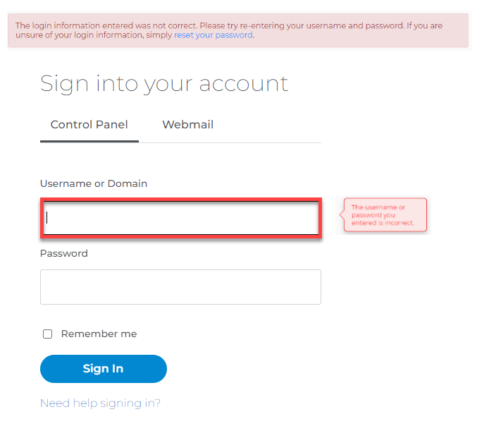 Account Unable to Log In