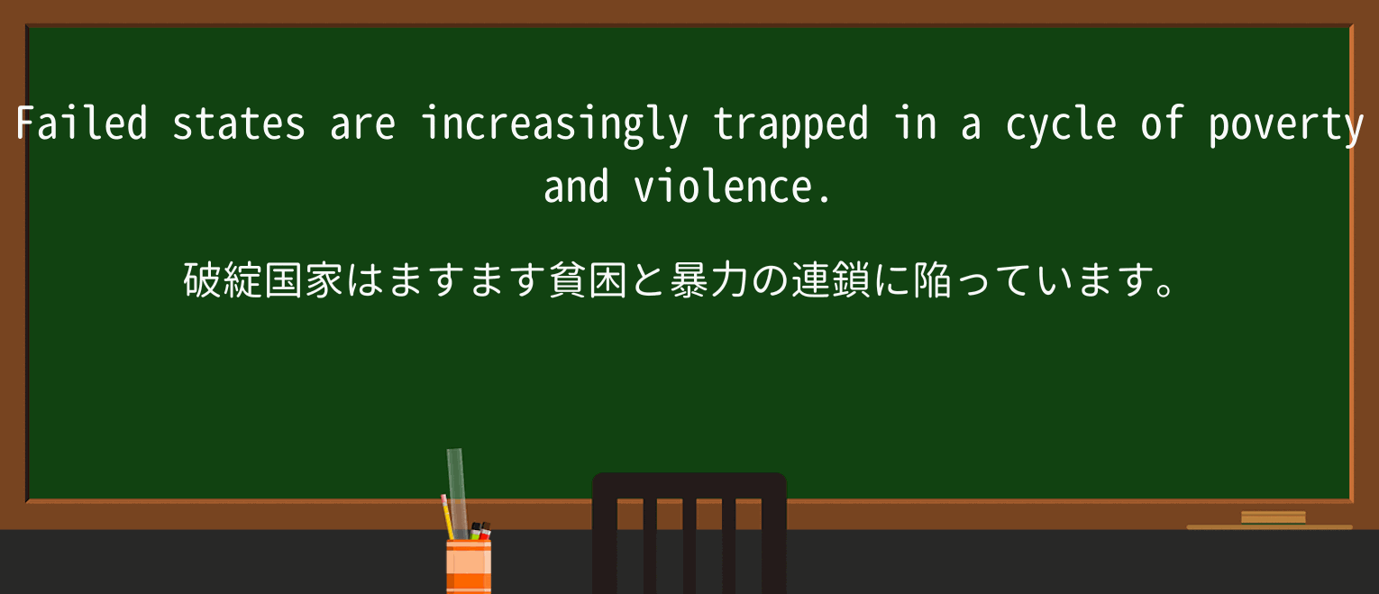 【英単語】failedstateを徹底解説！意味、使い方、例文、読み方