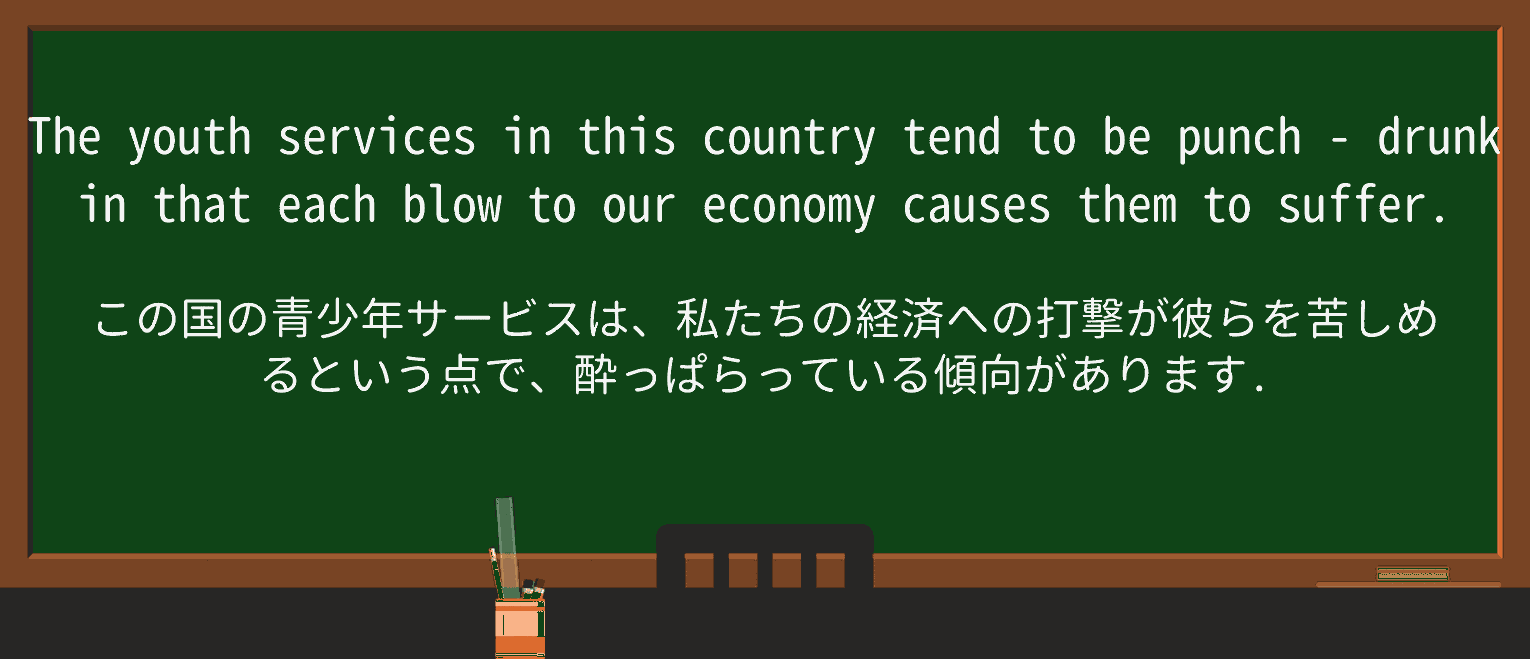 【英単語】punchdrunkを徹底解説！意味、使い方、例文、読み方