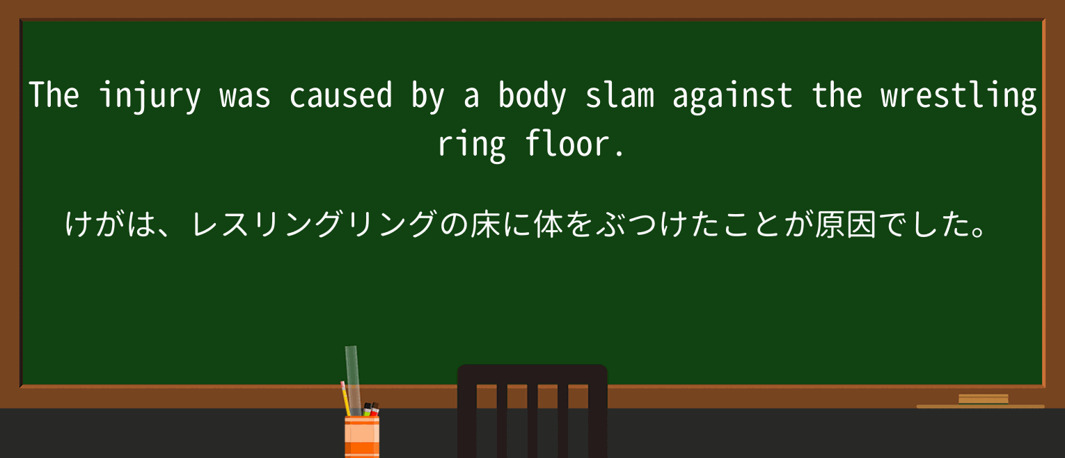 【英単語】bodyslamを徹底解説！意味、使い方、例文、読み方