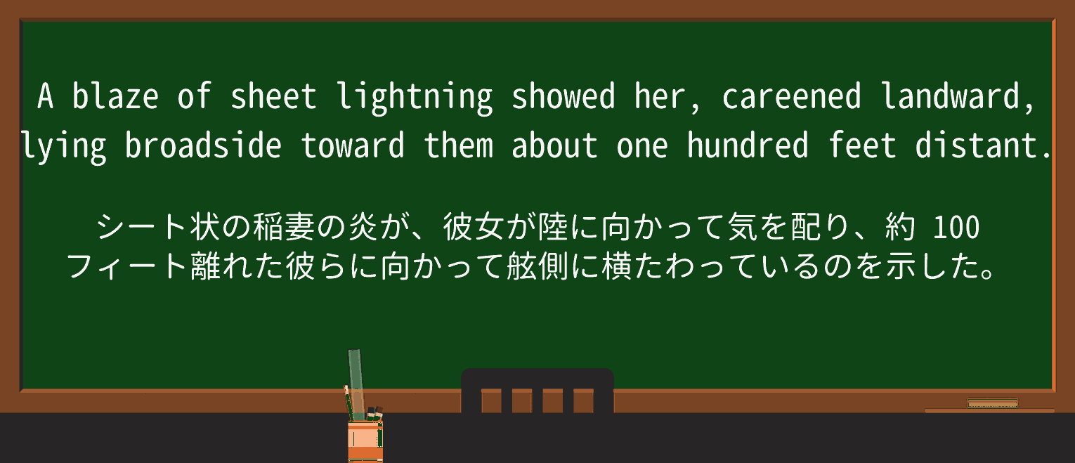 【英単語】sheetlightningを徹底解説！意味、使い方、例文、読み方