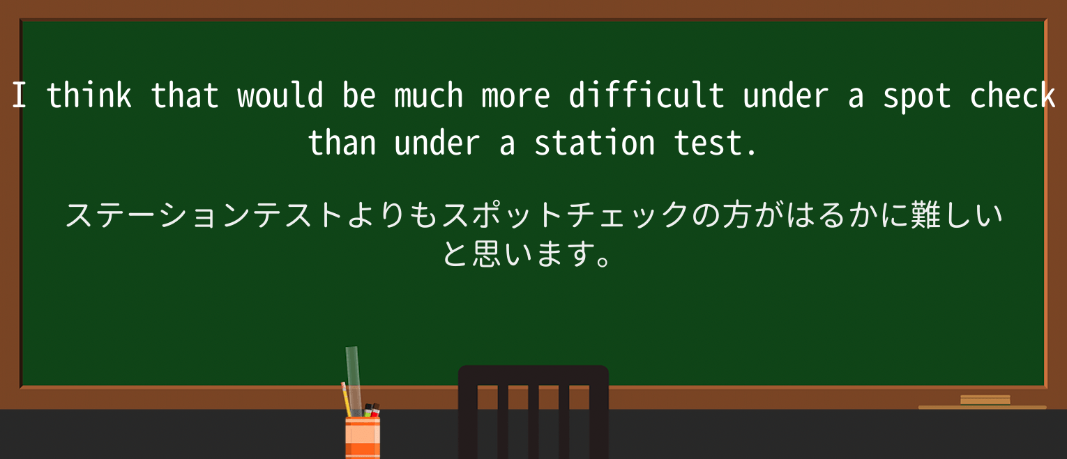 【英単語】spotcheckを徹底解説！意味、使い方、例文、読み方