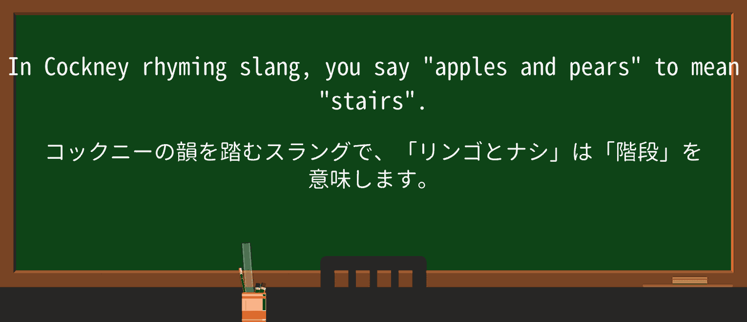 【英単語】rhymingslangを徹底解説！意味、使い方、例文、読み方