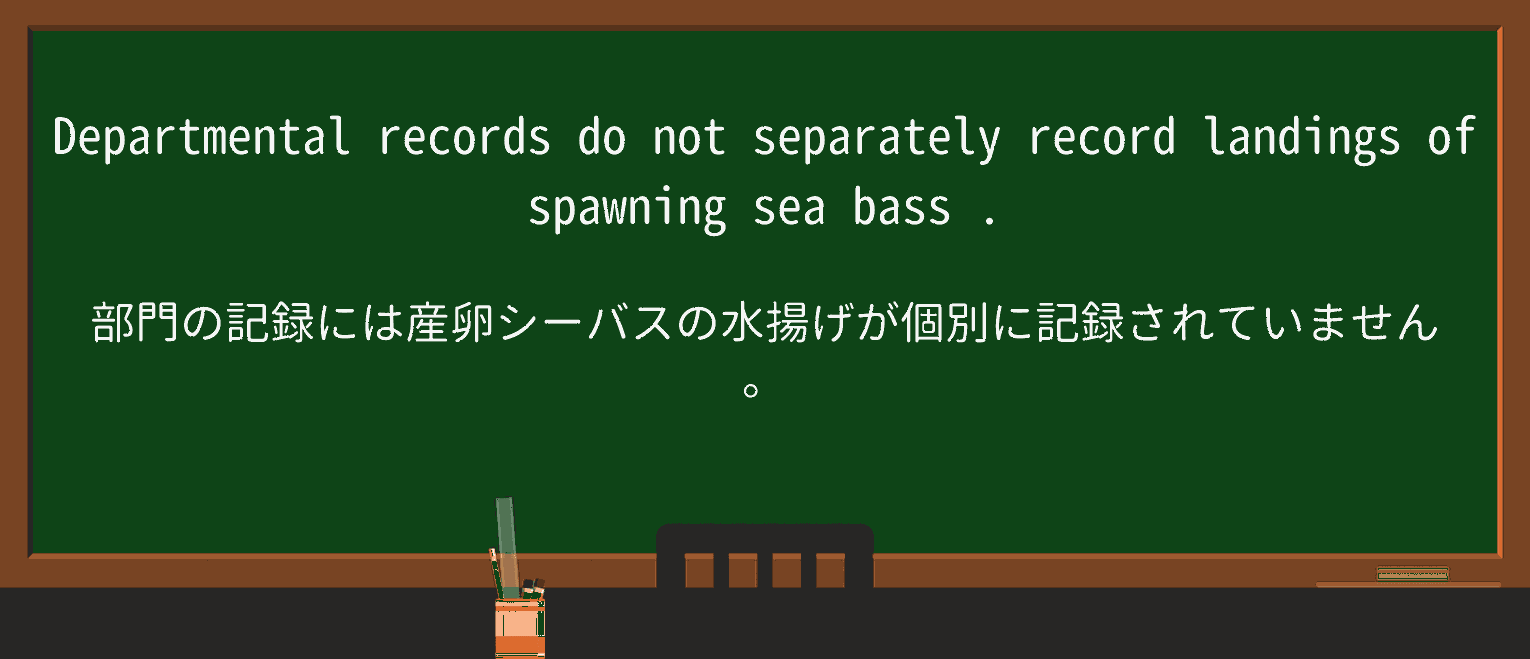 【英単語】seabassを徹底解説！意味、使い方、例文、読み方