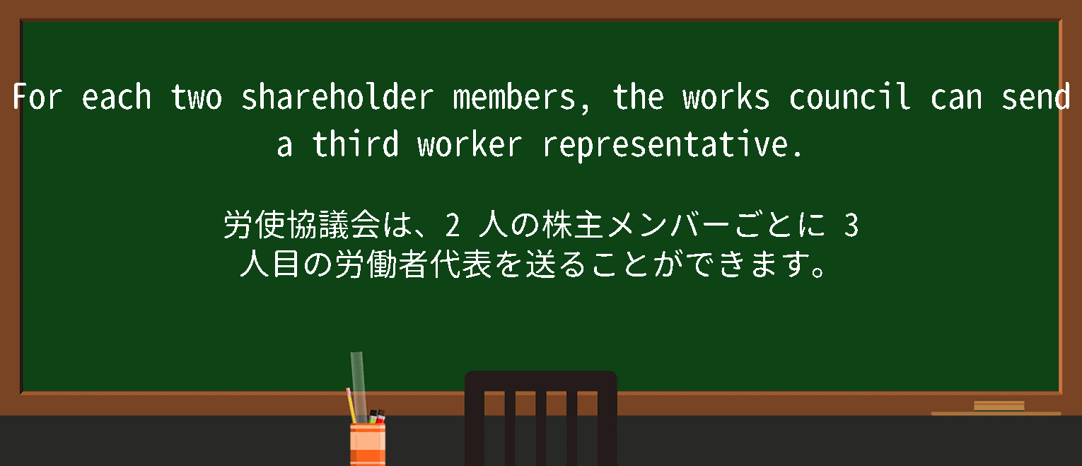【英単語】workscouncilを徹底解説！意味、使い方、例文、読み方