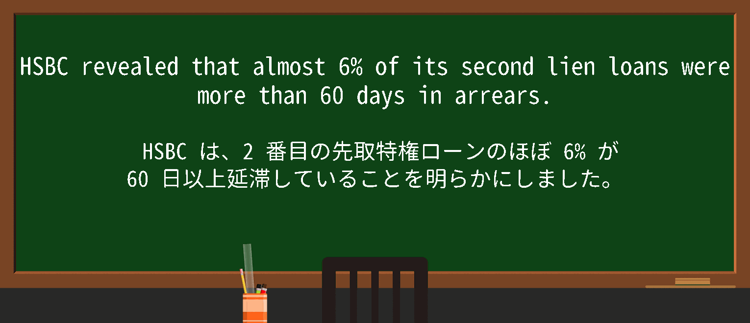 【英単語】secondlienloanを徹底解説！意味、使い方、例文、読み方