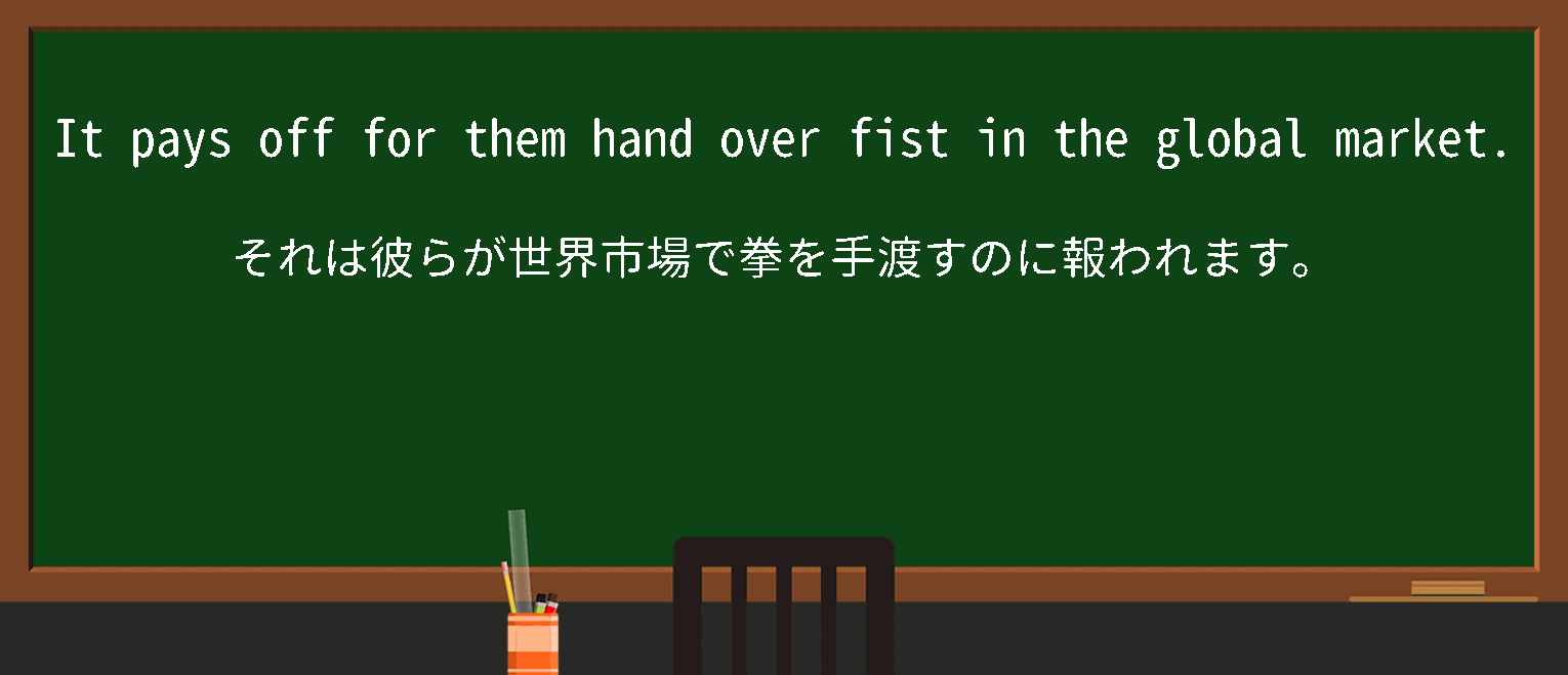 【英単語】handoverfistを徹底解説！意味、使い方、例文、読み方