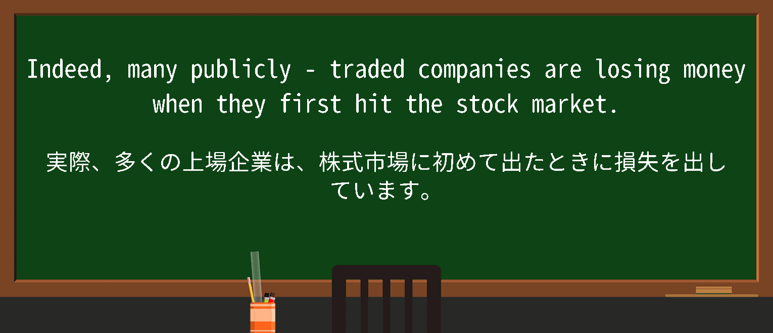 【英単語】publiclytradedを徹底解説！意味、使い方、例文、読み方