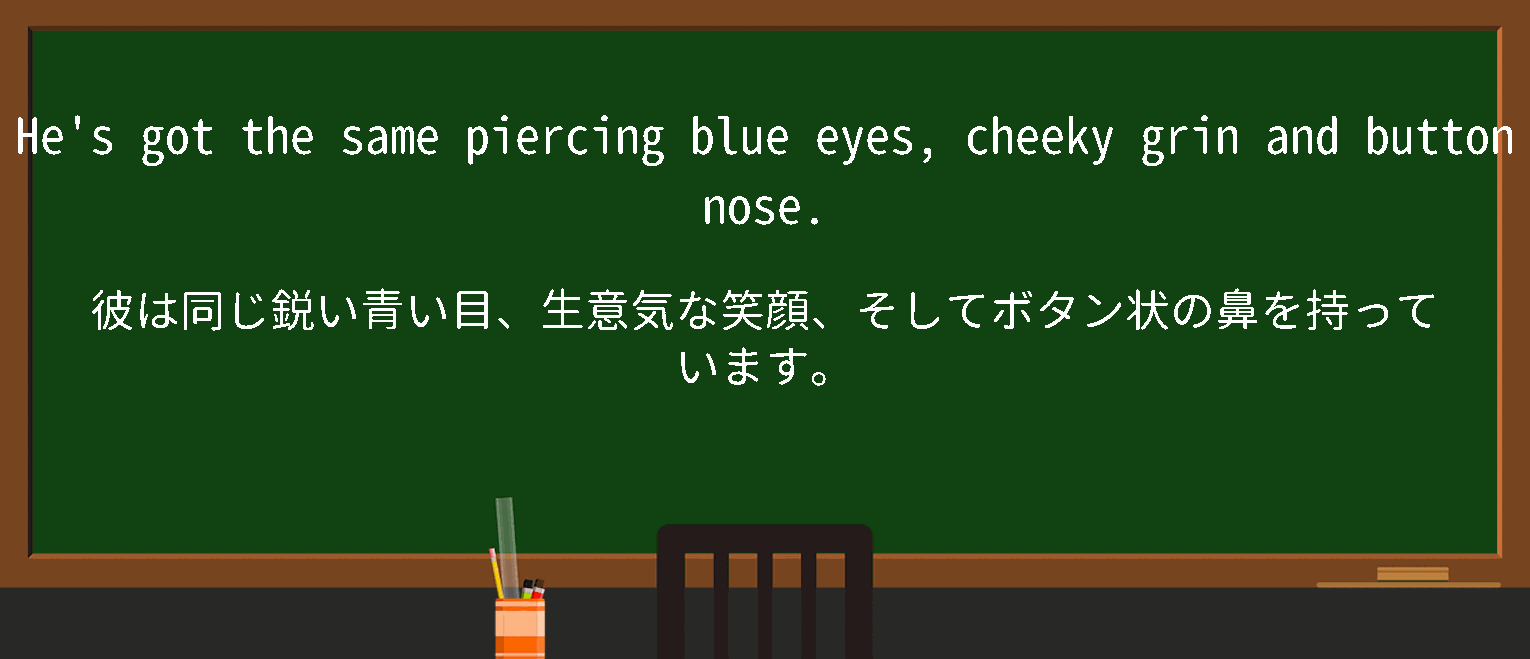 【英単語】button noseを徹底解説！意味、使い方、例文、読み方