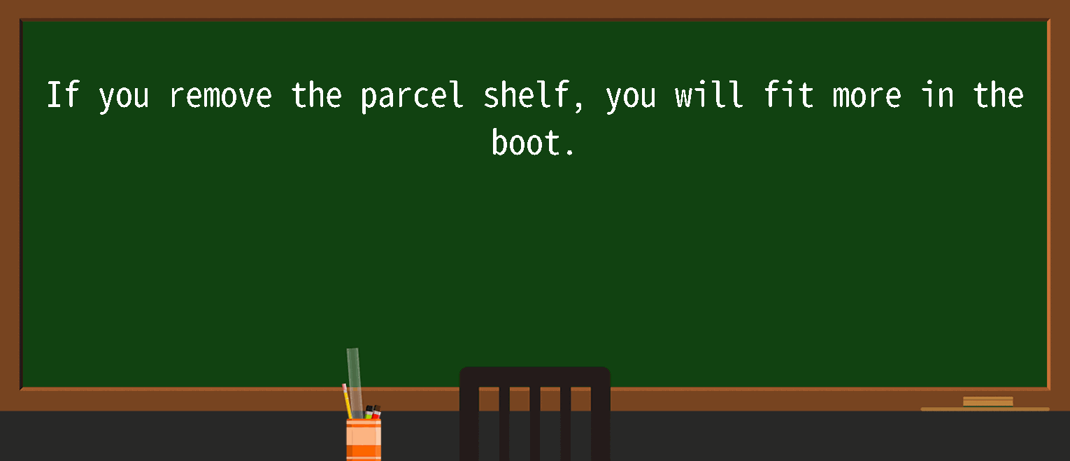 【英语单词】彻底解释“parcelshelf”！ 含义、用法、例句、如何记忆