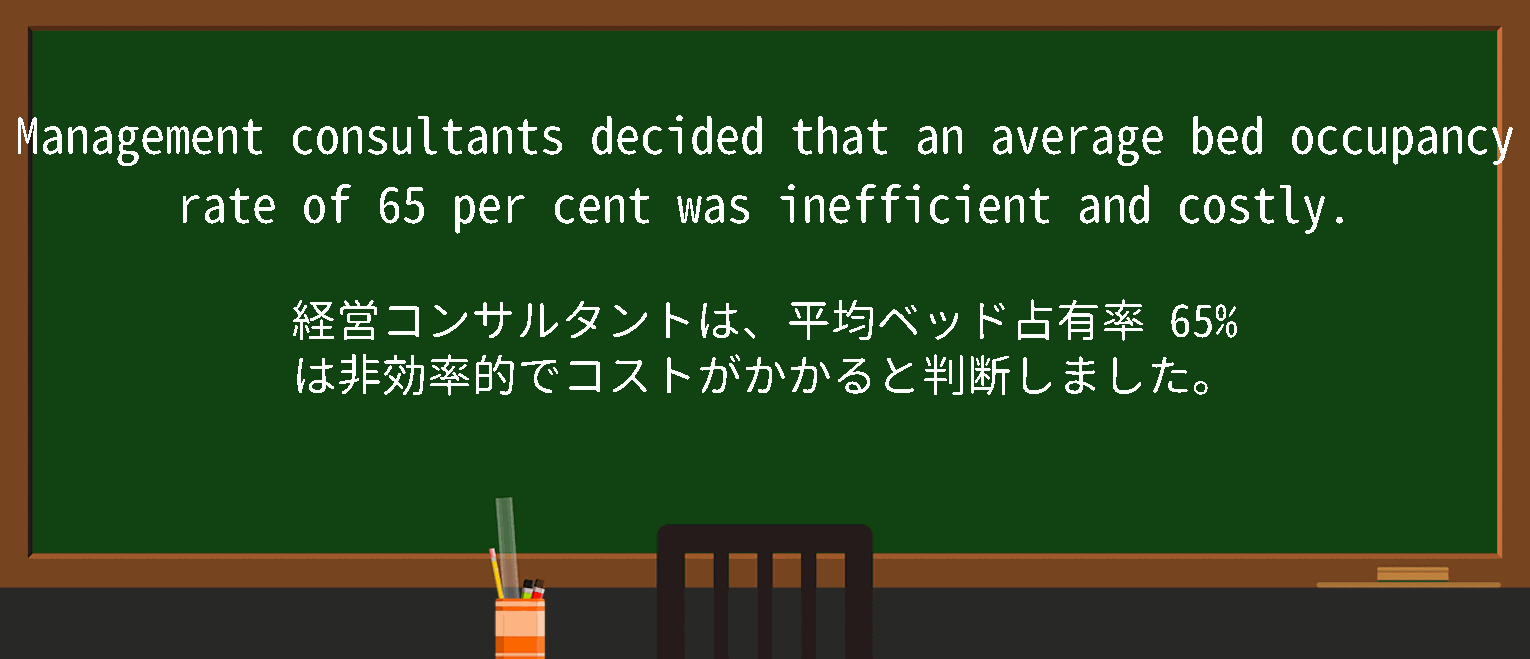 【英単語】bed occupancyを徹底解説！意味、使い方、例文、読み方