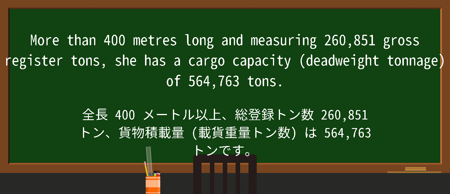 【英単語】cargo capacityを徹底解説！意味、使い方、例文、読み方