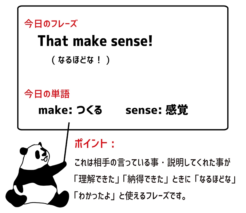 英語のイディオム:make senseの意味と使い方 Eigolab
