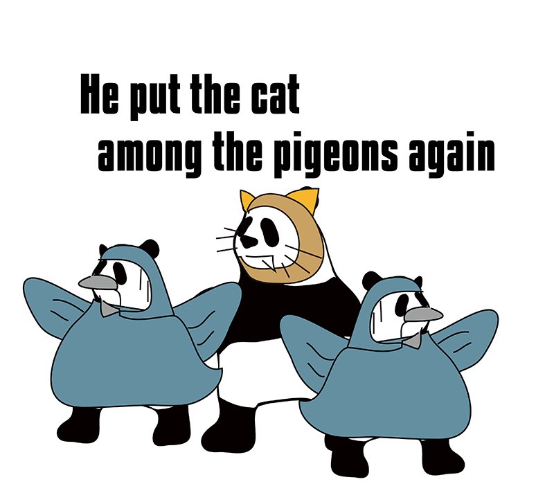 put the cat among the pigeonsの意味と使い方 eigolab(えいご研）