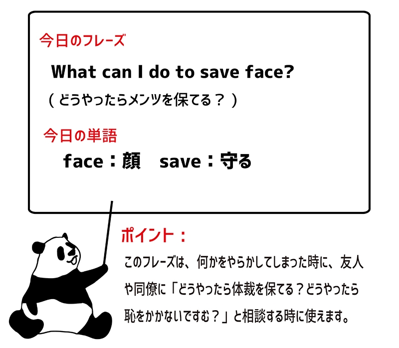 英語のイディオム：save faceの意味と使い方 eigolab(えいご研）