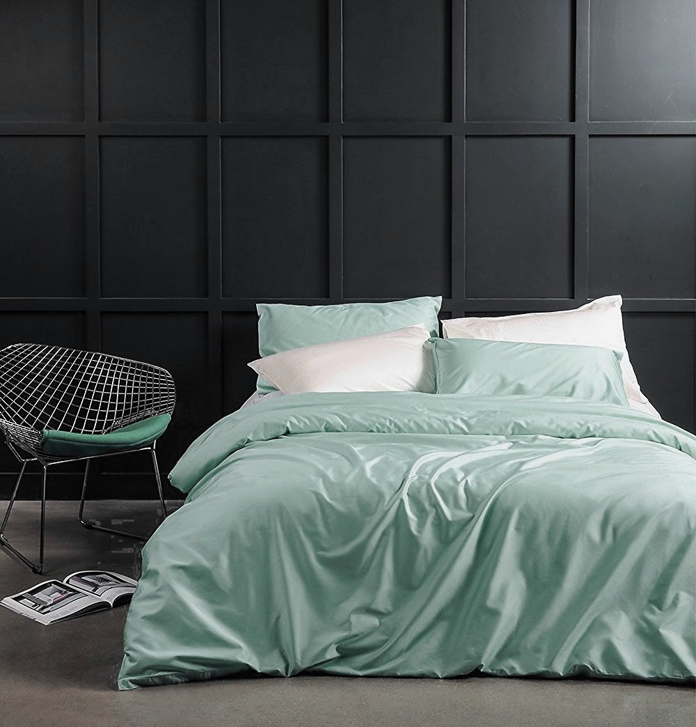 Solid Color Egyptian Cotton Luxury Bedding Set 400TC Long Staple Pima