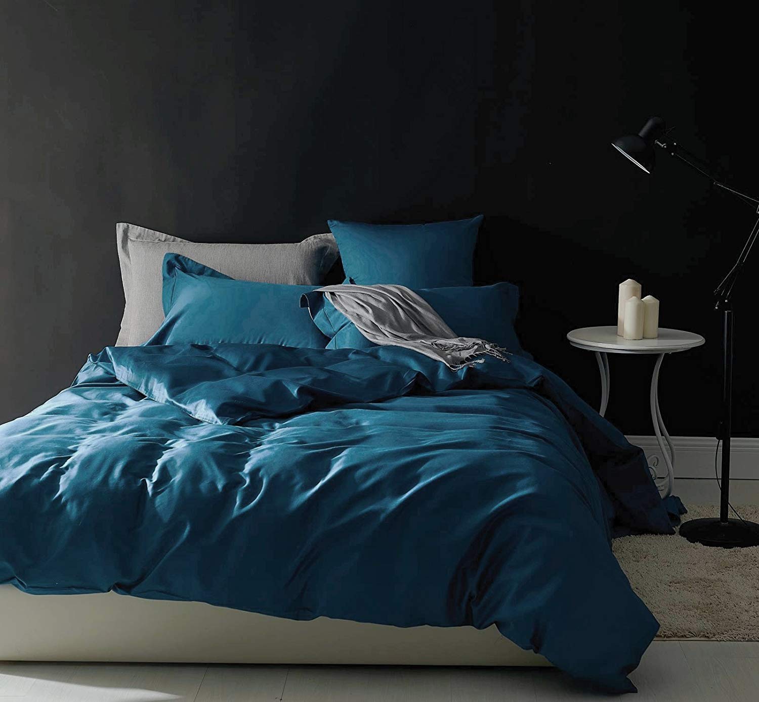 Solid Color Egyptian Cotton Luxury Bedding Set 400TC Long Staple Pima