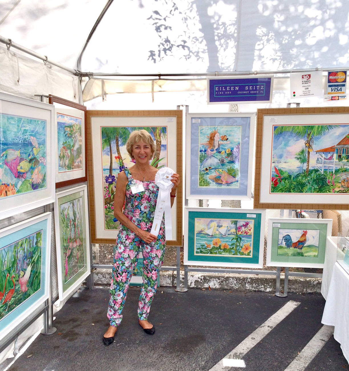3rd Place Watercolors St Stephens Juried Art Festival Coconut Grove