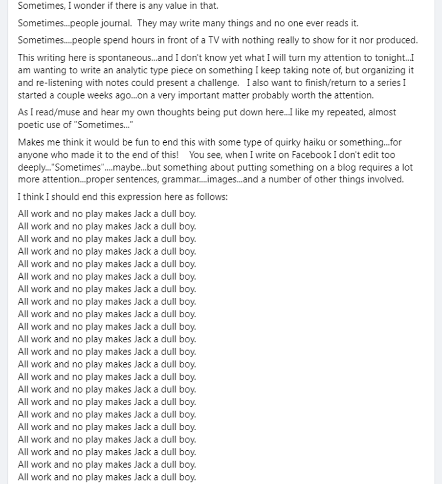 Thoughts on Creativity Processes on a Friday Night… Eileen Slifer Blog