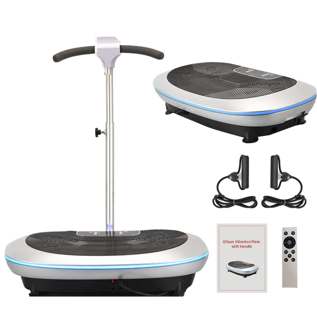 Eilison Global Bolt Vibration Plate Exercise Machine Silver