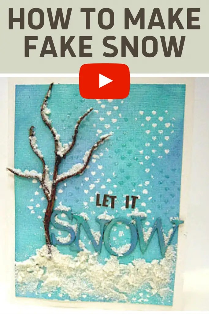 How to make DIY fake snow for winter and Christmas crafts
