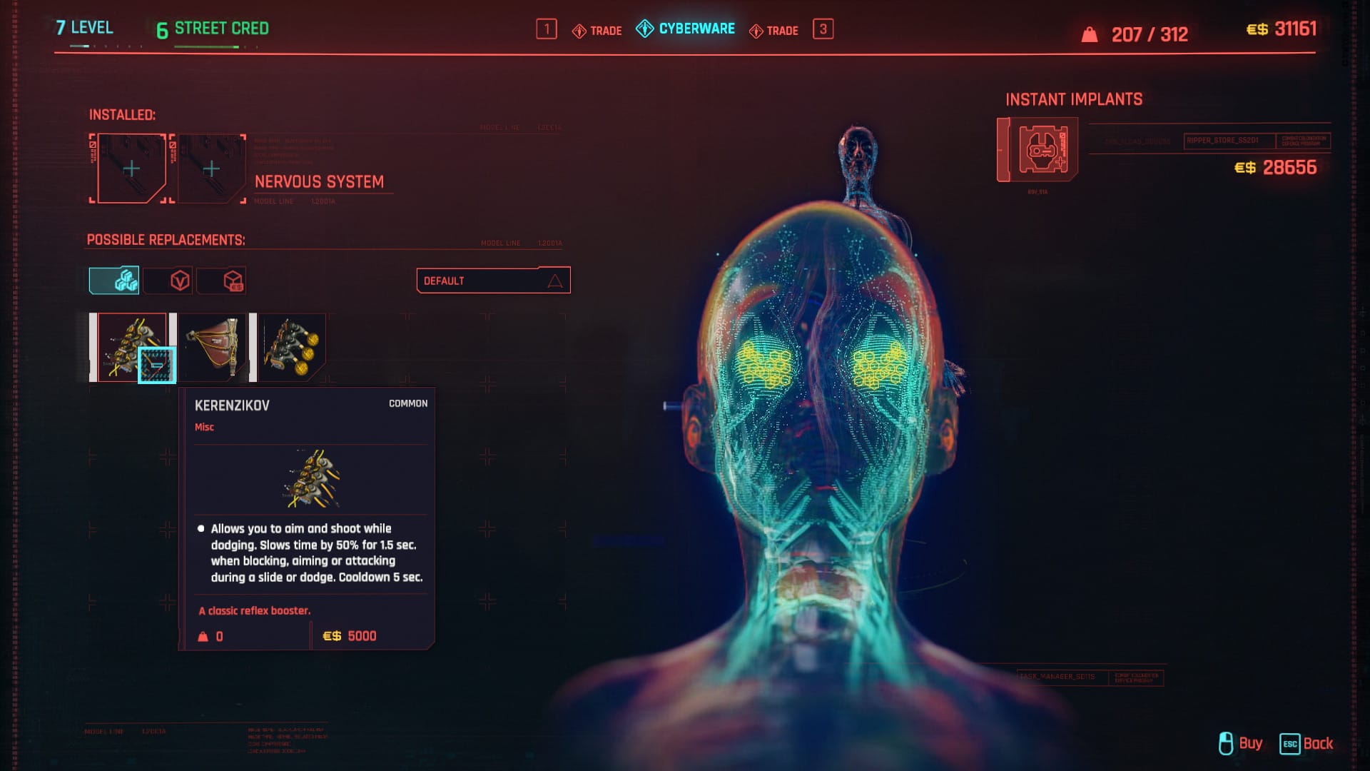Cyberpunk 2077 Character Cyberware Implants Guide EIP Gaming