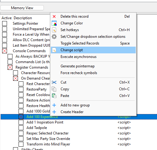 Set up cheats in Baldur's Gate 3 using BG3 cheat engine [2024]