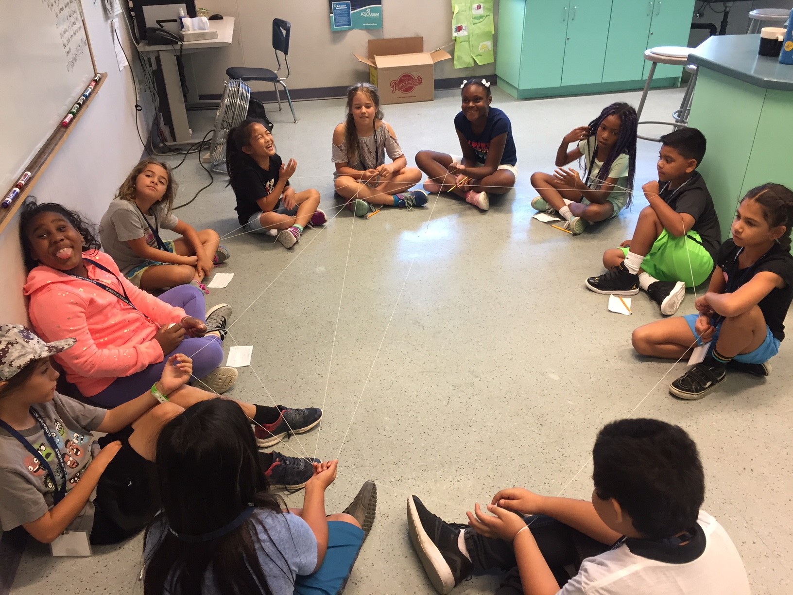 Students learned how multiple organisms are connected in a food web and