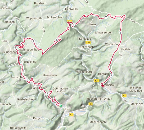 Soonwaldsteig Karte soonwaldsteig eisernerhans