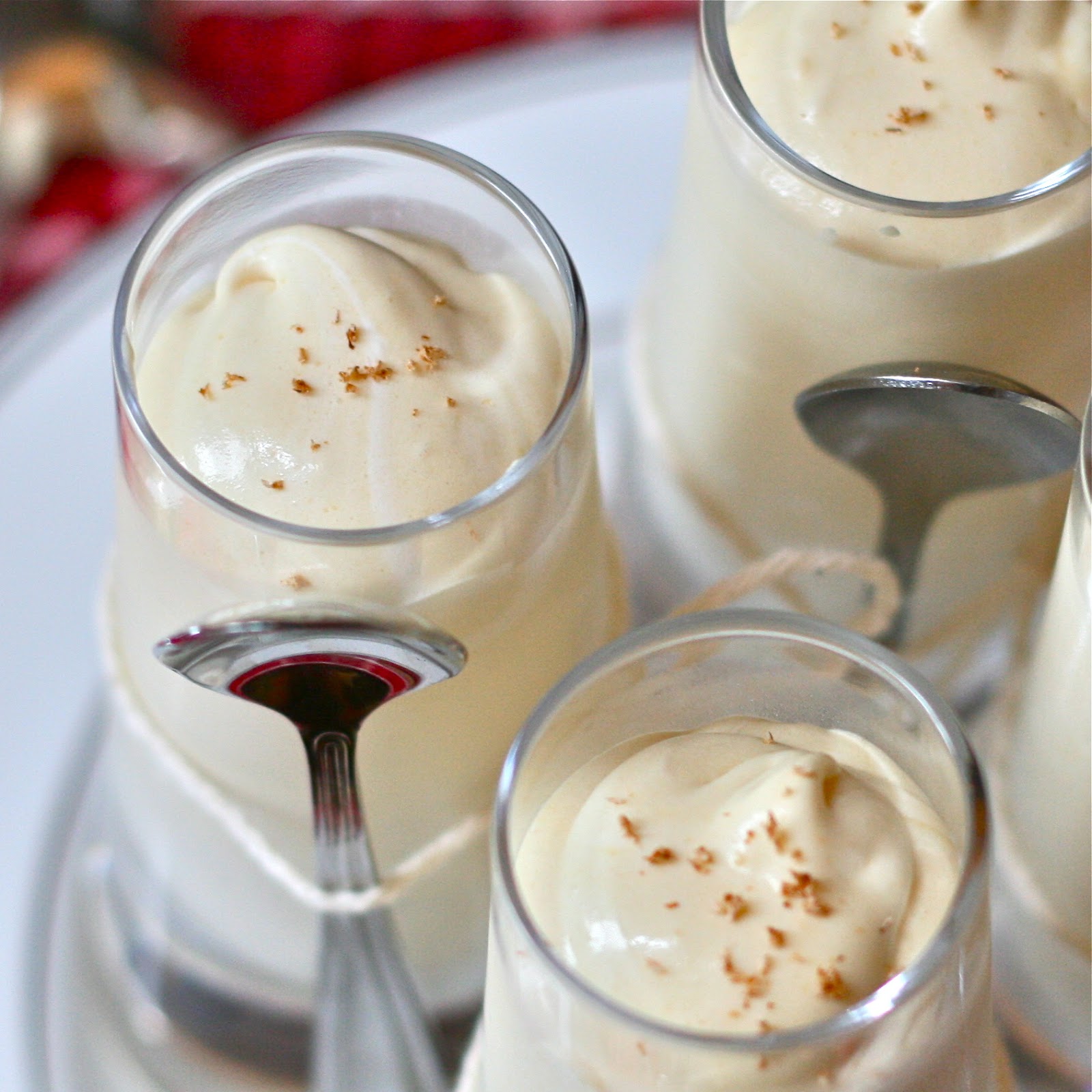 E is for Egg Nog Pudding Shots e is for eat