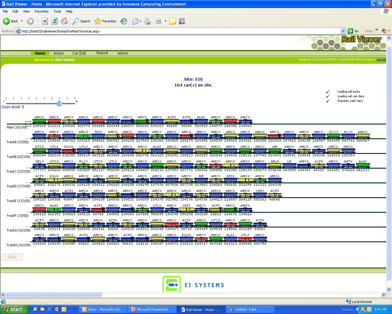 EI Systems Rail Viewer