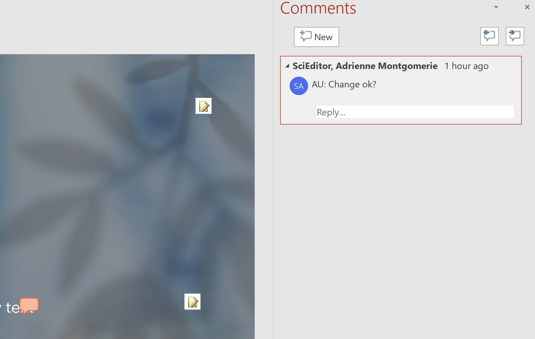 Tracking Changes in PowerPoint Slides Editing in Word
