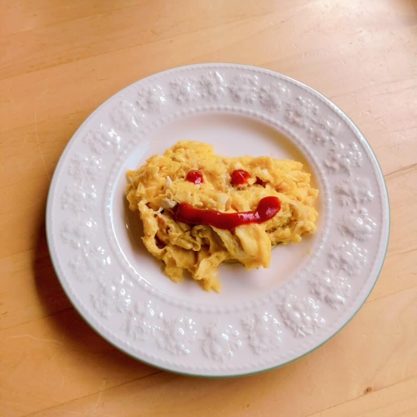 【5分主菜】コンポタエッグ たのしくらす