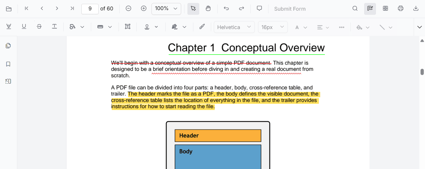 Text Markup Annotation in MVC Pdfviewer Component